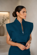 GLEVO Essential Set in Petrol Blue - full outfit view
