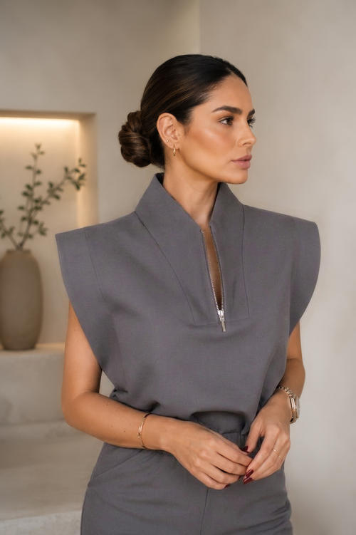 GLEVO Essential Set in Slate Gray - women's professional workwear
